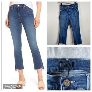 MOTHER jeans The Insider Crop Step Fray in Not So Fast Size 27